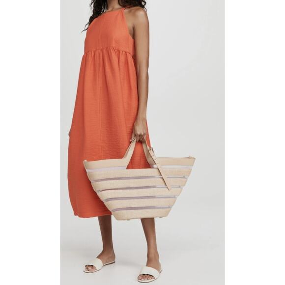 Cult Gaia Laszlo Large Straw Mesh Tote Bag - Picture 3 of 10